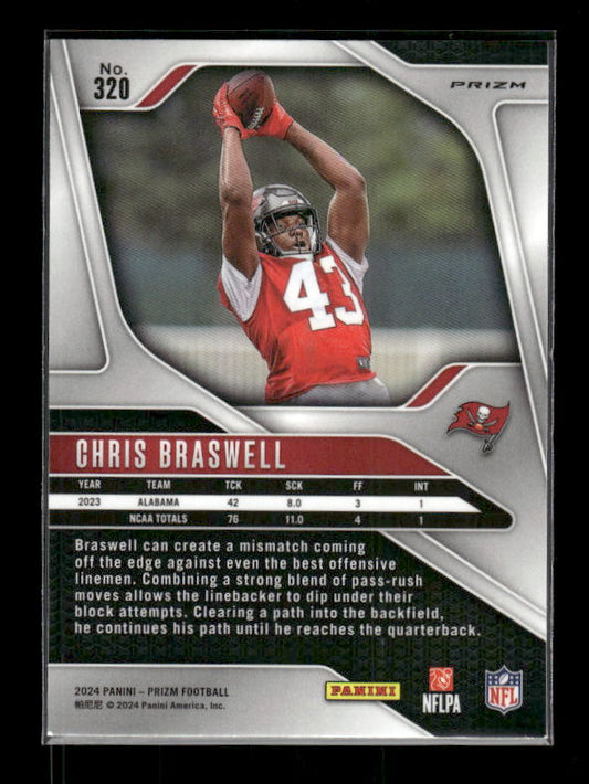 Chris Braswell - 2024 Panini Prizm - Neon Green Pulsar - Rookie