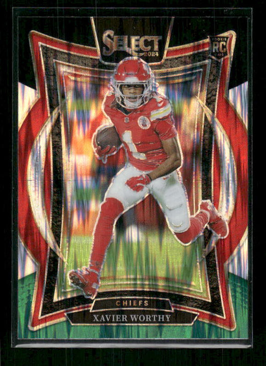 Xavier Worthy - 2024 Select Football - Green / Black Shock - Rookie