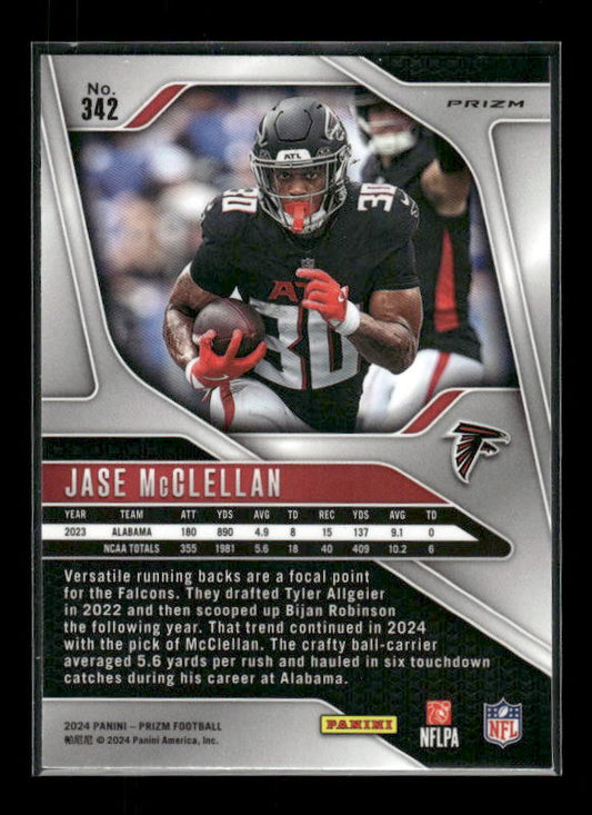 Jase McClellan - 2024 Panini Prizm - Silver Prizm - Rookie
