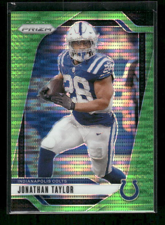 Jonathan Taylor - 2024 Panini Prizm - Neon Green Pulsar