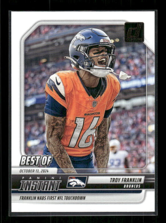Troy Franklin - 2025 Donruss Football - Best Of Panini Instant