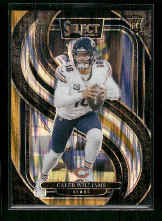 Caleb Williams - 2024 Select Football - Gold / Black Shock - Premier Level - Rookie