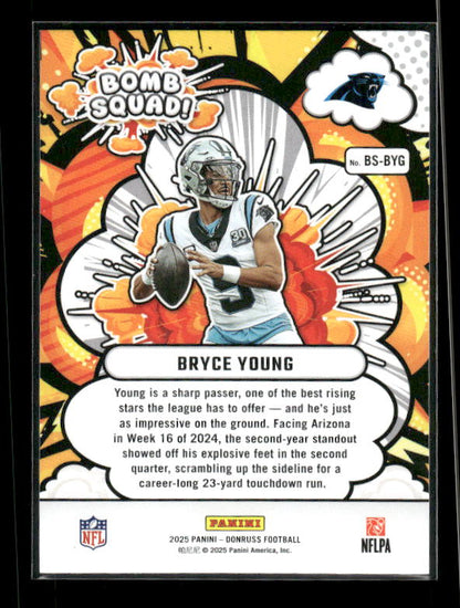 Bryce Young - 2025 Donruss Football - Bomb Squad