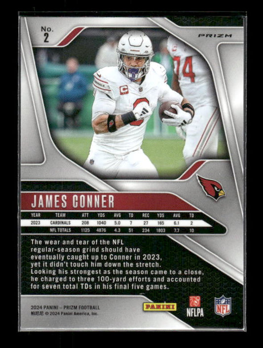 James Conner - 2024 Panini Prizm - Green Wave Prizm
