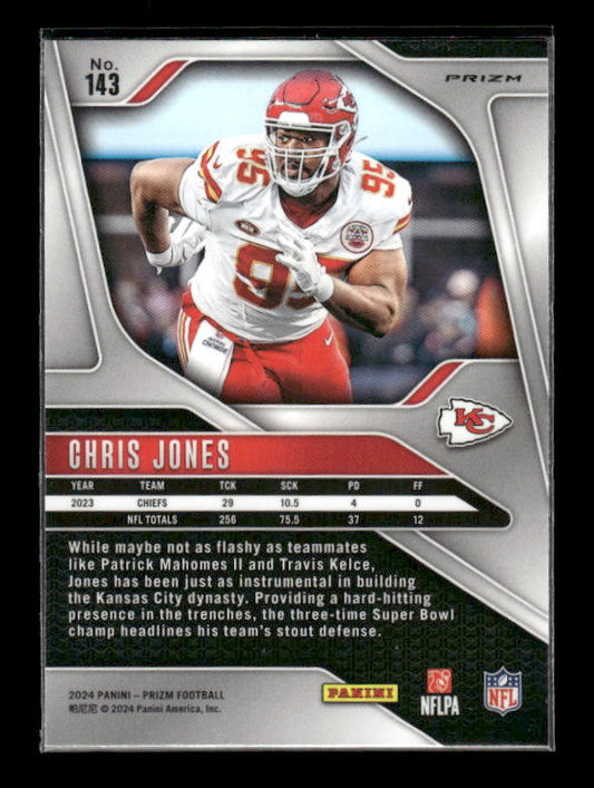Chris Jones - 2024 Panini Prizm - Green Wave Prizm