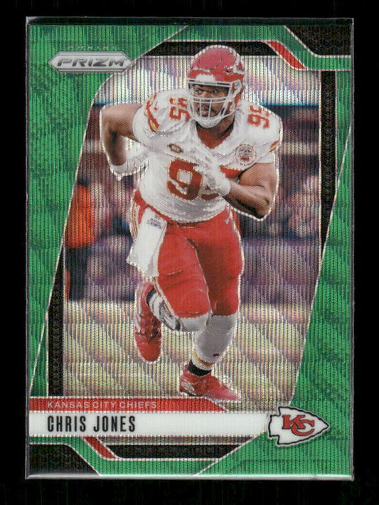 Chris Jones - 2024 Panini Prizm - Green Wave Prizm