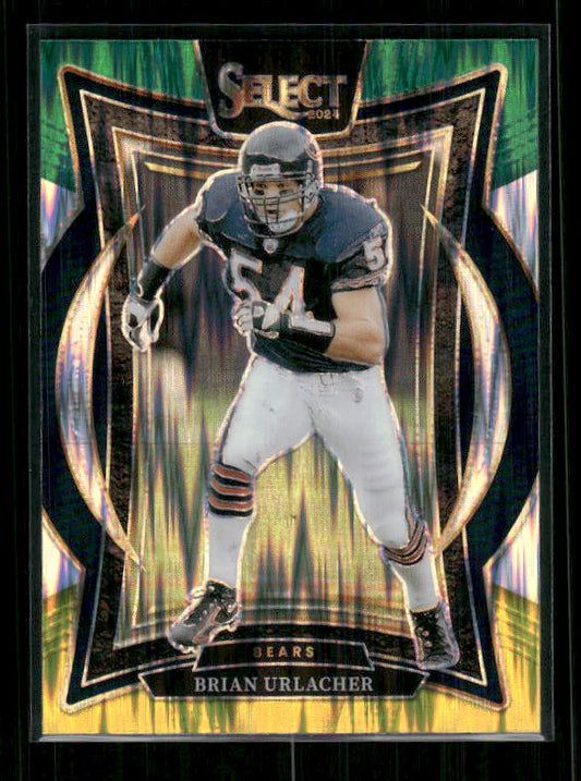 Brian Urlacher - 2024 Select Football - Green / Yellow Shock - Concourse