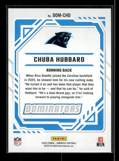 Chuba Hubbard - 2025 Donruss Football - Dominators