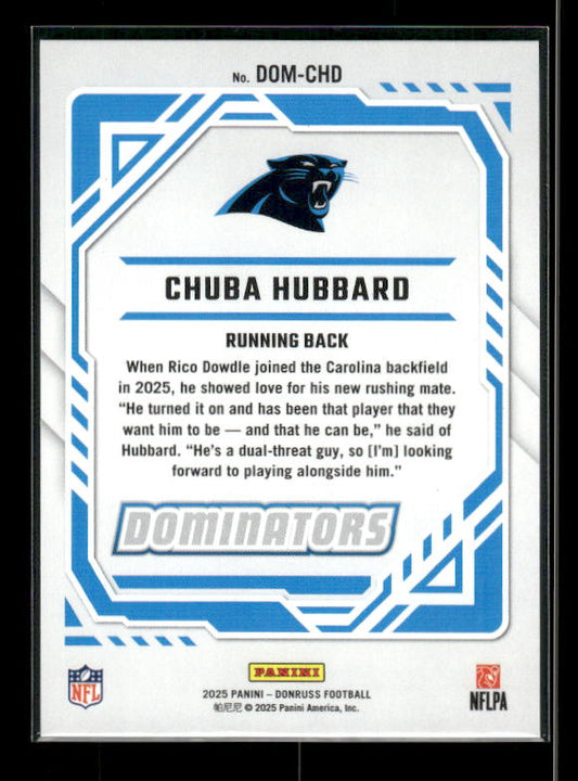 Chuba Hubbard - 2025 Donruss Football - Dominators