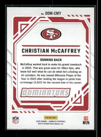 Christian McCaffrey - 2025 Donruss Football - Dominators