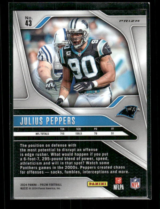 Julius Peppers - 2024 Panini Prizm - No Huddle