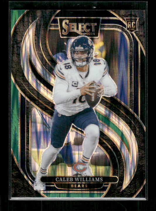 Caleb Williams - 2024 Select Football - Green / Black Shock - Premier Level - Rookie