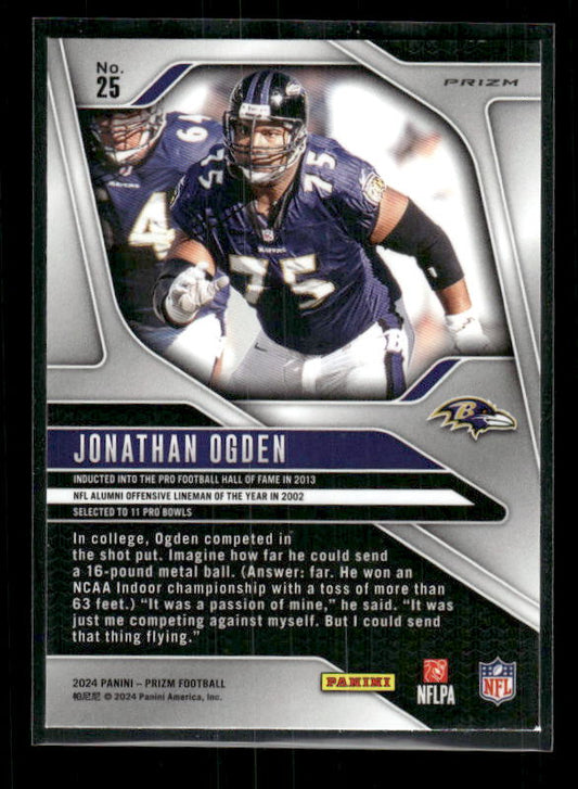 Jonathan Ogden - 2024 Panini Prizm - No Huddle
