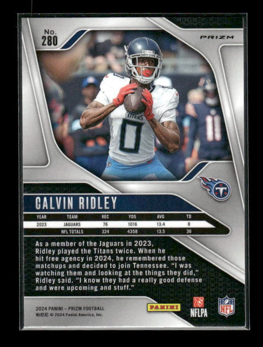 Calvin Ridley - 2024 Panini Prizm - Orange Ice