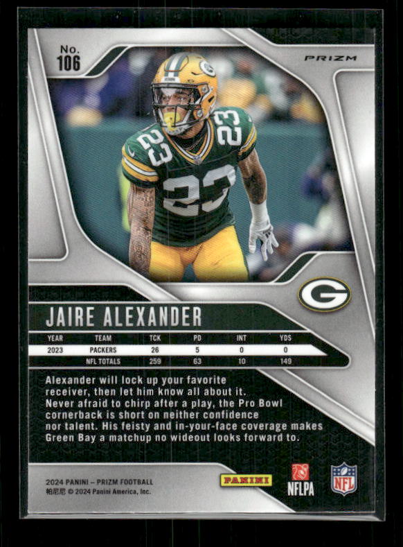 Jaire Alexander - 2024 Panini Prizm - No Huddle