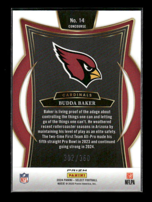 Budda Baker - 2024 Select Football - Purple Shock /360 - Concourse