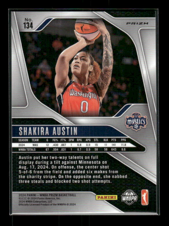 Shakira Austin - 2024 Panini Prizm WNBA - Ice
