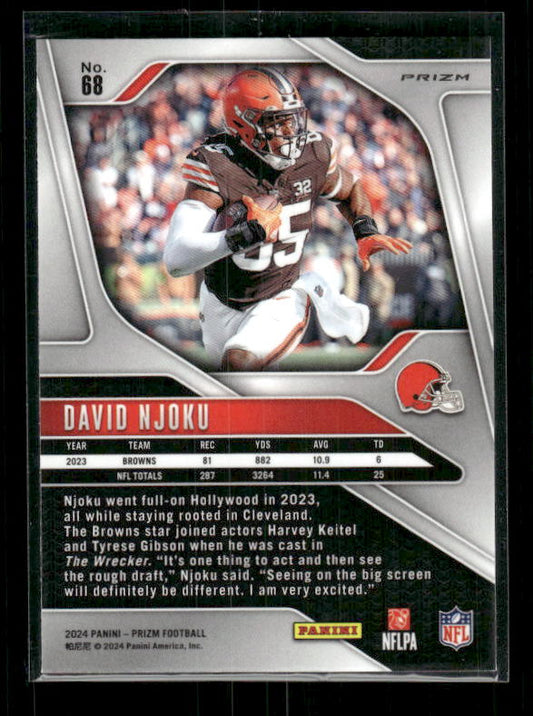 David Njoku - 2024 Panini Prizm - No Huddle