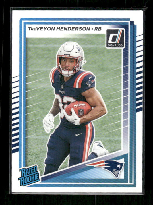 TreVeyon Henderson - 2025 Donruss Football - Rated Rookie