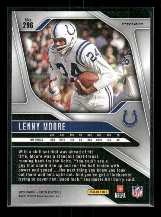 Lenny Moore - 2024 Panini Prizm - No Huddle