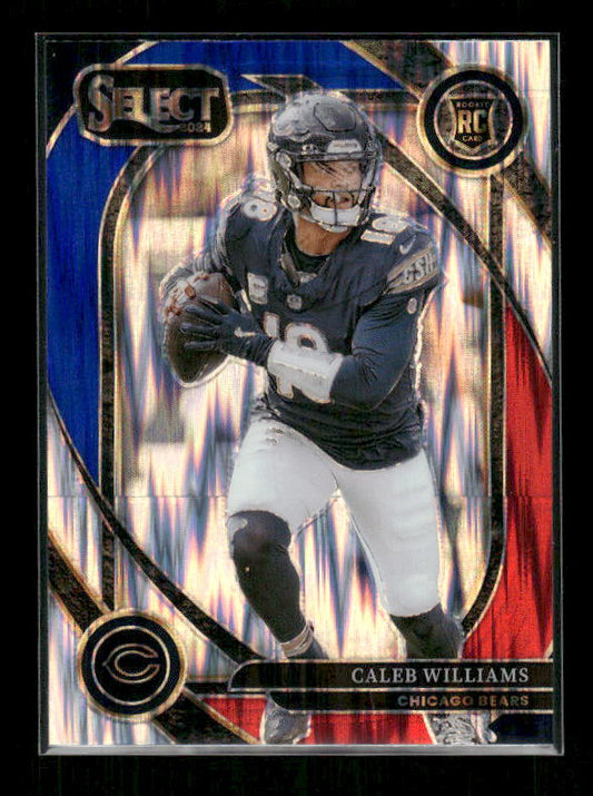 Caleb Williams - 2024 Select Football - Red / Blue Shock - Club Level - Rookie