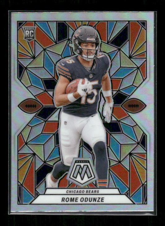 Rome Odunze - 2024 Mosaic Football - Stained Glass SSP - Rookie