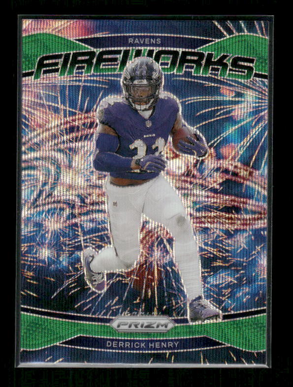 Derek Henry - 2024 Panini Prizm - Green Wave Fireworks