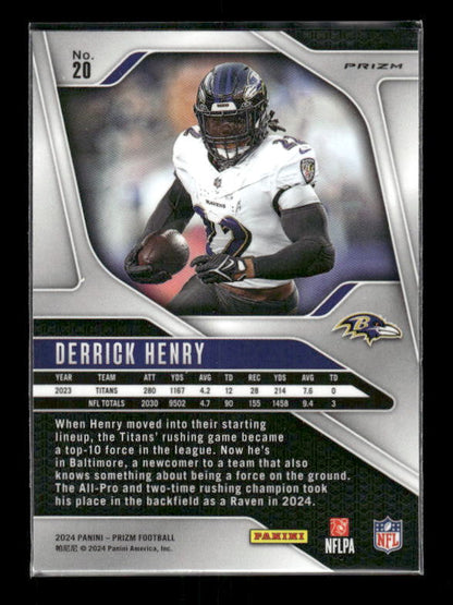 Derek Henry - 2024 Panini Prizm - Silver Prizm