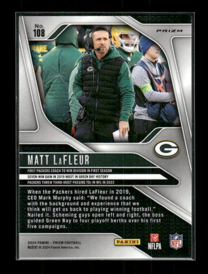 Matt LaFleur - 2024 Panini Prizm - Pink Wave