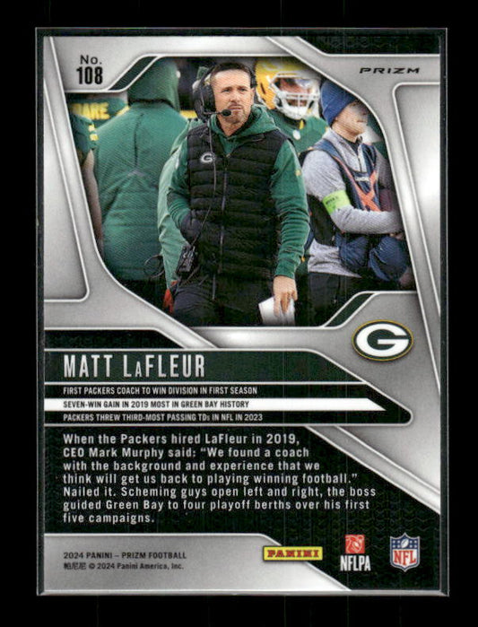 Matt LaFleur - 2024 Panini Prizm - Pink Wave