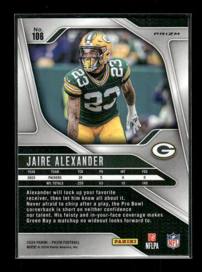 Jaire Alexander - 2024 Panini Prizm - Pink Wave