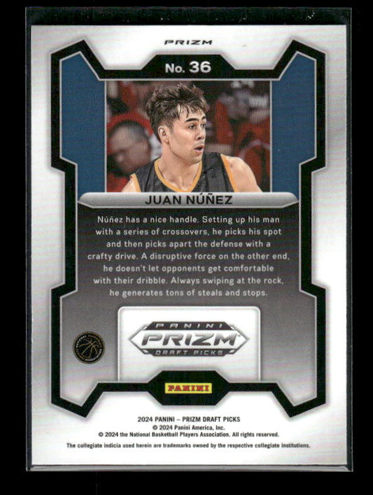 Juan Nuñez - 2024 Panini Prizm Draft Picks - Red Ice - Rookie