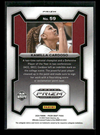 Kamilla Cardoso - 2024 Panini Prizm Draft Picks - Red Ice - Rookie