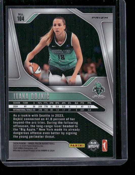Ivana Dojkic - 2024 Panini Prizm WNBA - Orange Velocity