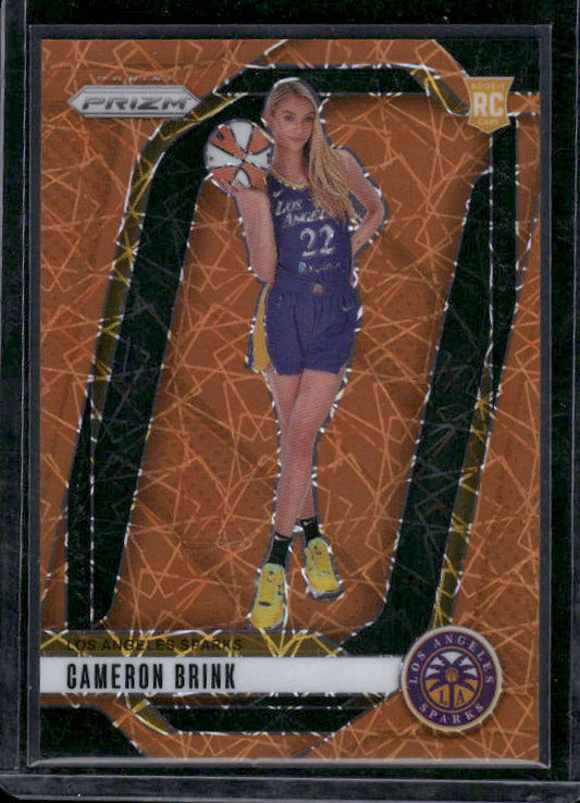 Cameron Brink - 2024 Panini Prizm WNBA - Orange Velocity - Rookie Variation