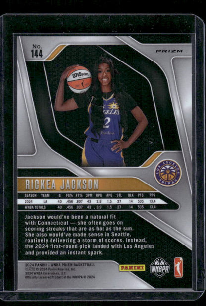 Rickea Jackson - 2024 Panini Prizm WNBA - Orange Velocity - Rookie Variation
