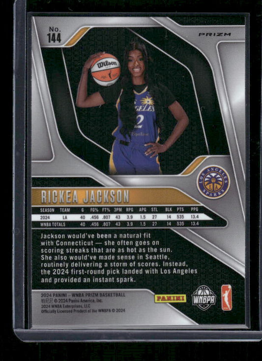 Rickea Jackson - 2024 Panini Prizm WNBA - Blue Velocity - Rookie Variation