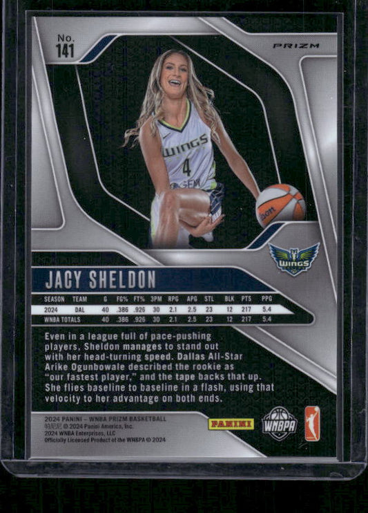 Jacy Sheldon - 2024 Panini Prizm WNBA - Checkerboard SSP - Rookie Variation