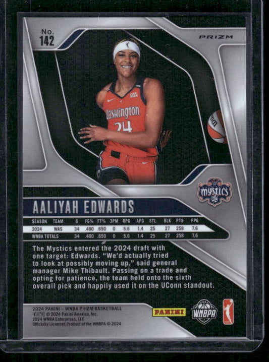 Aaliyah Edwards - 2024 Panini Prizm WNBA - Checkerboard SSP - Rookie Variation