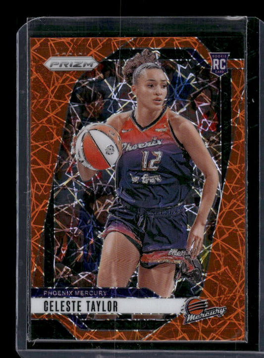Celeste Taylor - 2024 Panini Prizm WNBA - Orange Velocity - Rookie