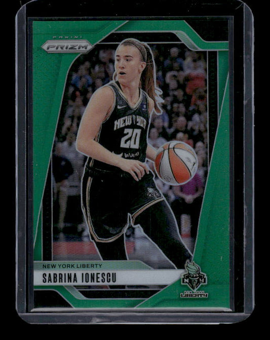 Sabrina Ionescu - 2024 Panini Prizm WNBA - Green Prizm