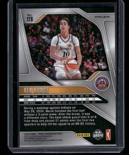 Kia Nurse - 2024 Panini Prizm WNBA - Silver Prizm