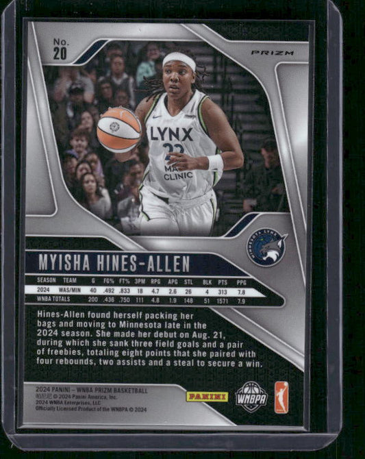 Myisha Hines-Allen  - 2024 Panini Prizm WNBA - Silver Prizm