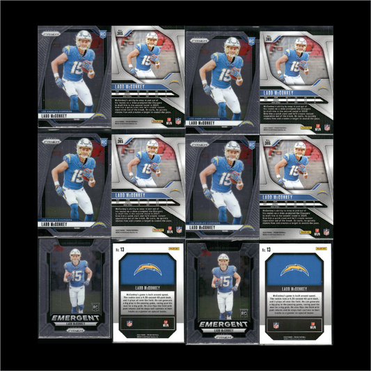 Ladd McConkey - 2024 Panini Prizm - Rookie - 6 Card Lot