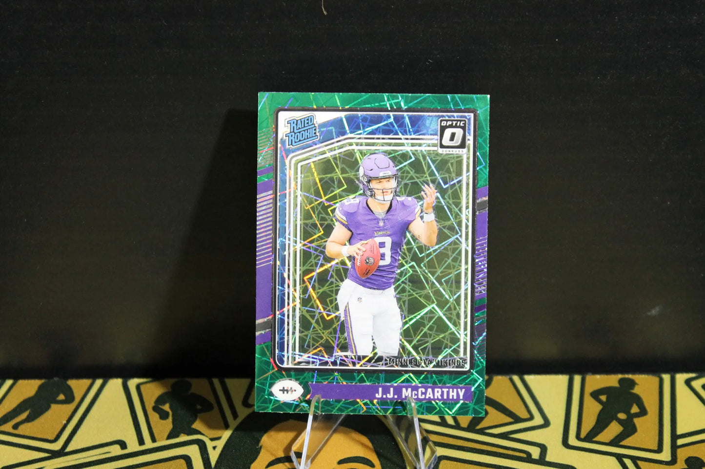 J.J. McCarthy - 2024 Donruss Optic - Green Velocity - Rated Rookie