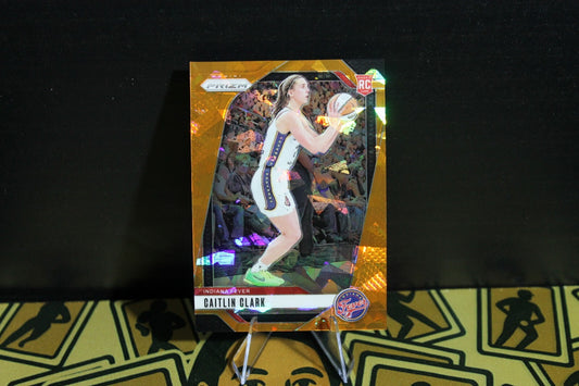 Caitlin Clark - 2024 Panini Prizm WNBA - Orange Ice - Rookie