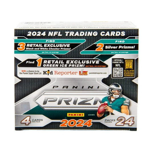 2024 Panini Prizm Retail Box 24 Packs - Checkerboard & Green Ice